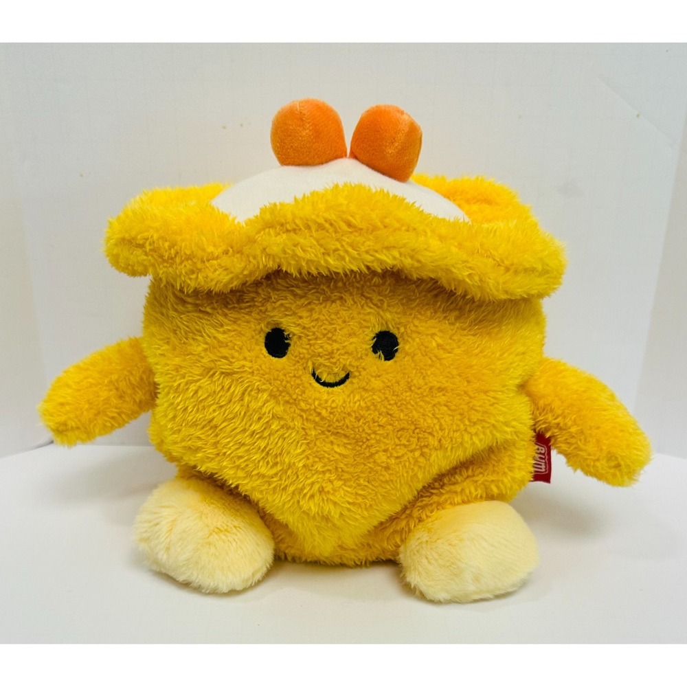 BumBumz by Russ Dylan Dumpling Dim Sum 7.5" Plush TakeoutBumz Yellow Kellytoy
